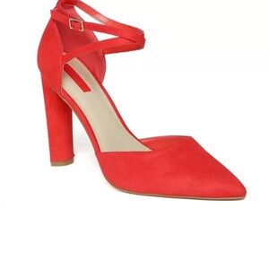 Forever 21 Red Pointed Toe Heels 6.5